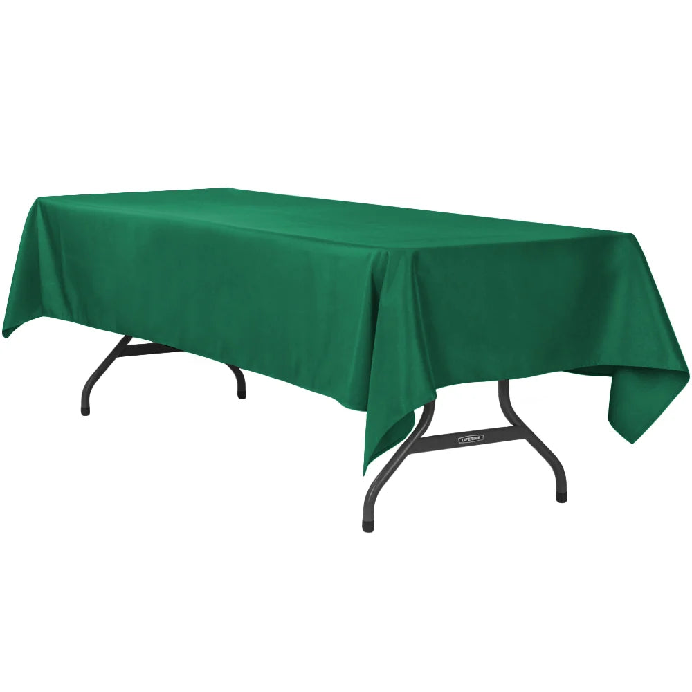 Emerald Green - Premium Polyester Rectangular Tablecloth Rental