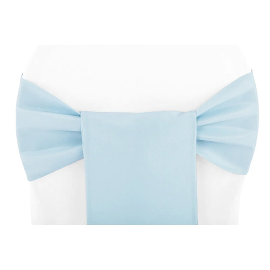 Baby Blue - Polyester Chair Sash/Tie Rental