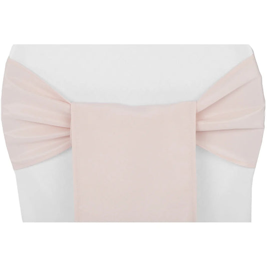 Blush - Polyester Chair Sash/Tie Rental