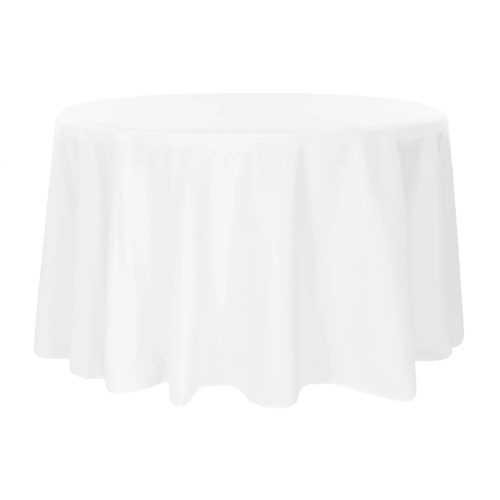 White tablecloth on a white background