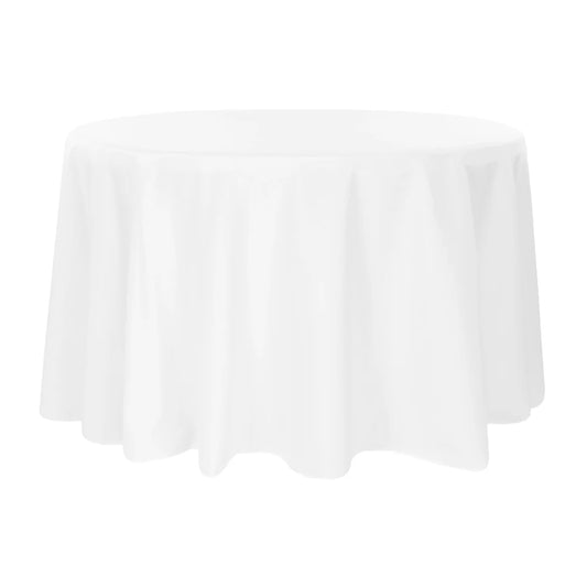 White tablecloth on a white background
