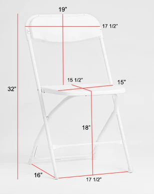 White - Premium Stretch Spandex Chair Cover Rental