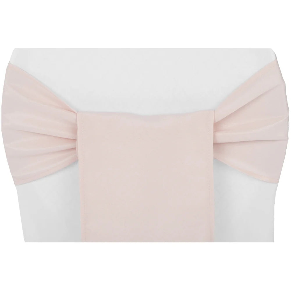 Blush - Polyester Chair Sash/Tie Rental