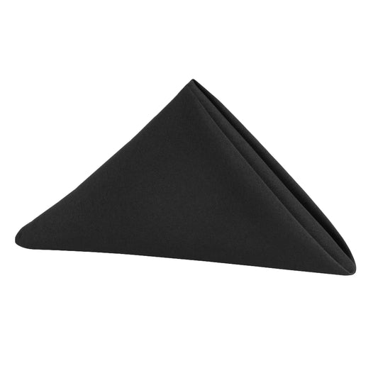 Black - Premium Polyester Napkin Rental
