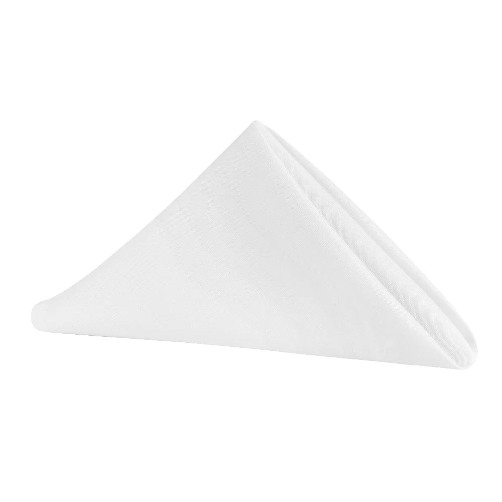 White - Premium Polyester Napkin Rental