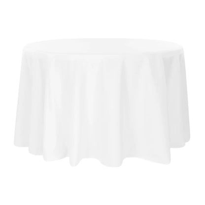 White tablecloth on a white background