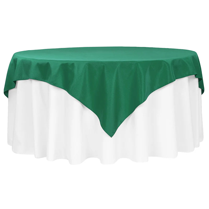 Emerald Green - Premium Polyester Square Overlay/Tablecloth