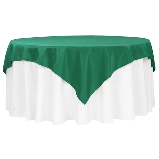 Emerald Green - Premium Polyester Square Overlay/Tablecloth
