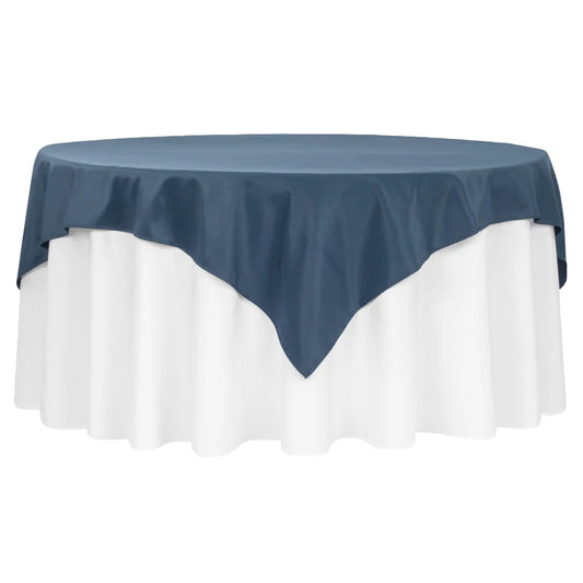 Navy Blue - Premium Polyester Square Overlay/Tablecloth